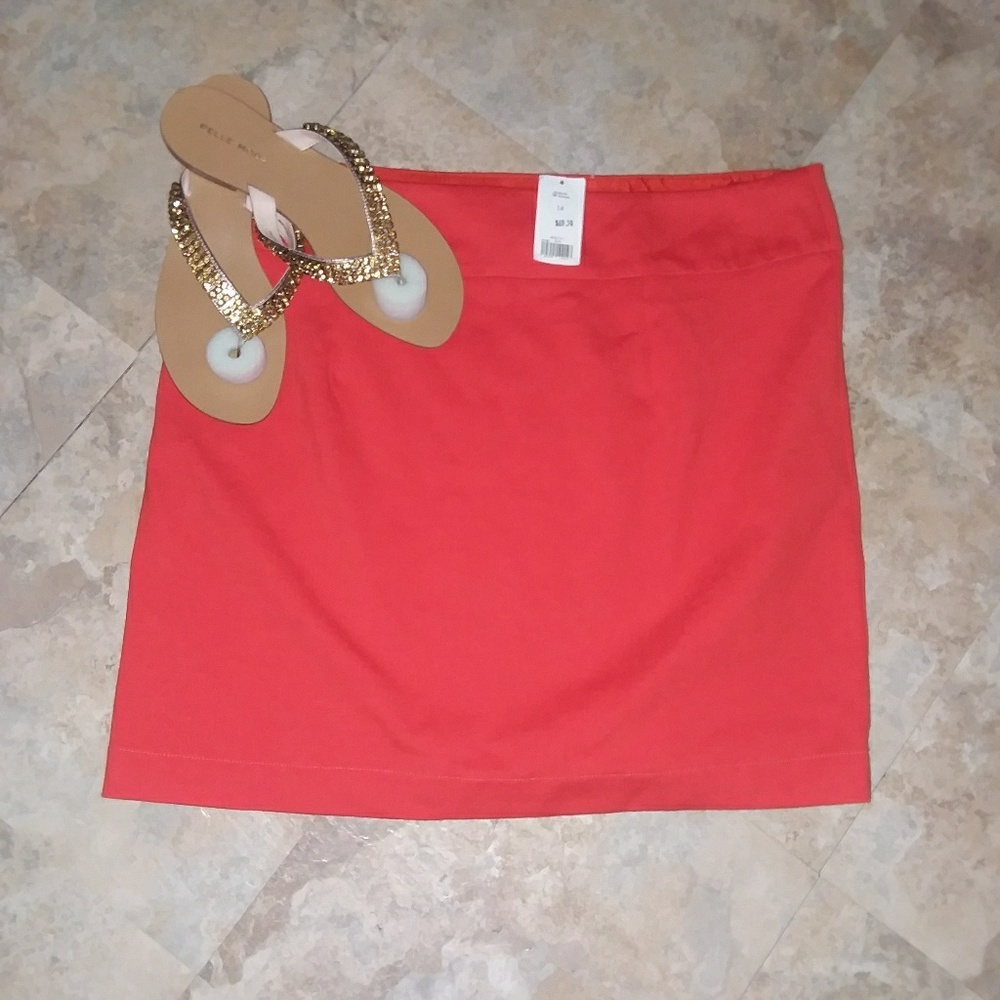 💕NWT FIRM Banana Republic Orange Fall Mini Skirt